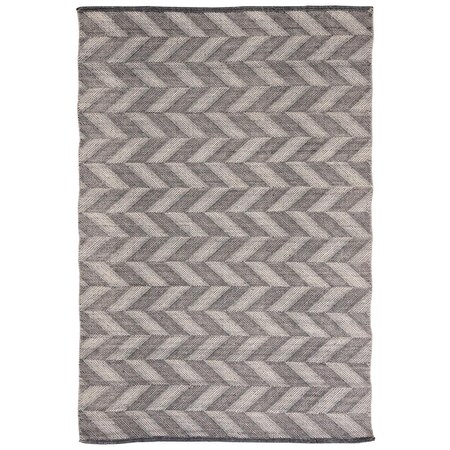 Safavieh 8 x 10 ft. Kilim Flat Weave Rectangle Area Rug, Grey & Ivory KLM730F-8